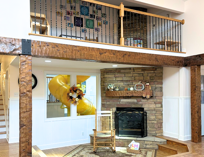 Cozy entrance of Young Explorers school, featuring the warmth of an original century home.